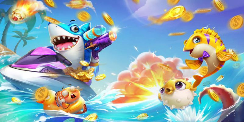 Cua laser và cá may mắn trong game bắn cá đổi thưởng